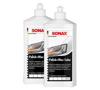 Sonax 1 Litro Polish & Wax Color Nanopro Bianco Auto Cera Automobile Detergente