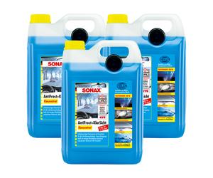 SONAX 3 X 5 Litri AntiGelo E Trasparente Concentrato Per Parabrezza
