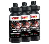 SONAX 3X 1 LITRO PROFILINE Cura Plastica Pulitore Interno Esterno