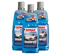 Sonax 3x 1 Litro Xtreme Shampoo Concentrato 2 in1 Shampoo Auto Senza Abledern