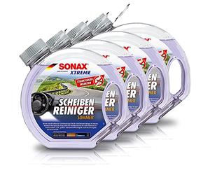 SONAX 4 X 02724000 Xtreme Detergente per vetri estivo, 3 l