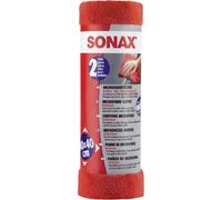 SONAX Panno in microfibra per esterni dell'auto (2 pezzi) - elimina i residui di polish senza graffiare o lasciare strisce sulla vernice, per una finitura perfetta | Art. N. 04162410