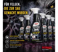 SONAX 6x Felgenbeast Detergente Per Cerchi Felgenreiniger 04333000-6