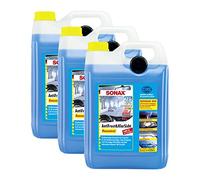 Sonax AntiFrost&KlarSicht, antigelo concentrato per lavaggio del parabrezza, 3 taniche da 5 l (etichetta in lingua italiana non garantita)