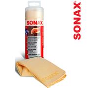 Sonax Autopflegetuch Plus Canovaccio Trockenleder Pulizia pelle per Finestrini