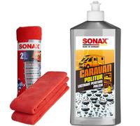 SONAX CARAVAN POLITURA + PANNI CURA DELLA LUCIDATURA PER CARAVAN E CAMPER