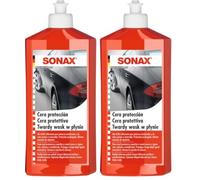 SONAX Cera prottetiva per auto (500 ml) con carnauba (Confezione da 2)