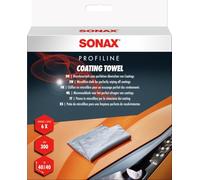 SONAX Coating Towel (6 pezzi) orbidi panni in microfibra per rimuovere delicatamente i residui di lucidante e sigillante | Art. N. 04511000