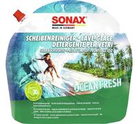 SONAX Detergente per l'impianto tergicristalli pronto all'uso (3 Litri). Con profumazione fresca Ocean-Fresh. Compatibile con vernice, gomma e plastica | Art. N. 03884410