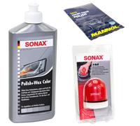 Sonax Detergente Set Polish & Wax Colore Grigio Argento 500ml+ P-Ball+