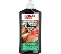SONAX Lozione per la cura della pelle (500 ml) pulisce le pelli lisce di ogni colore, rende la pelle morbida + ravviva i colori, con cera d'api, protezione UV | Art. N. 02912000-820