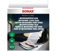 SONAX MicrofaerPanno in vetro (3 pezzi) assorbente e privo di pelucchi per pulir