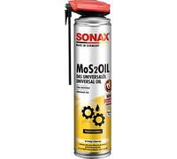 SONAX MoS2OIL Olio Universale (400 ml) Olio per Uso Universale: lubrifica, Protegge contatti, elimina cigolii e rimuove residui di Colla. con EasySpray | Art. N. 03394000