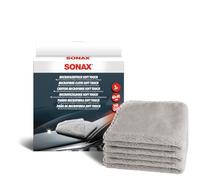 SONAX Panni in microfibra Soft-Touch (3 pezzi) per la rimozione di lucidanti e sigillanti e per la pulizia dell'interno del veicolo di tessuti, sedili e tappeti | Art. N. 04510000