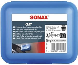SONAX Pasta d'argilla per la pulizia dell'auto (100 gr), argilla di alta qualità, per trattamento di vernice e vetro. Di lunga durata | Art. 04501050