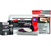 Sonax PROFILINE 04057410 - Kit per la Preparazione di coperture per fari ingiallite e opache, in plastica, Articolo 325 ml