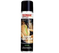 SONAX PROFILINE Schiuma detergente pelle + cuoio (400 ml) ravviva i colori | Nutriente, impermeabilizzante, offre protezione UV e dona morbidezza. Con cera di carnauba, adatta anche a pelle traforata.