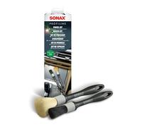 SONAX PROFILINE Set di due pennelli per detailing, per pulire con precisione interni ed esterni auto. Un pennello morbido per interni e uno rigido per cerchioni e stemmi | Art. N. 02990000