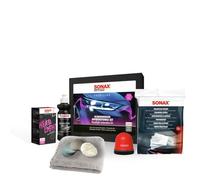 SONAX PROFILINE Set per Il restauro dei fari (325 ml) per Il Trattamento Professionale di fari opacizzati e ingialliti in plastica | Art. N. 04057410