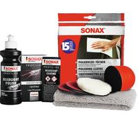 SONAX PROFILINE Set per Il restauro dei fari (325 ml) per Il Trattamento Professionale di fari opacizzati e ingialliti in plastica | Art. N. 04057410