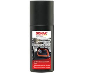 SONAX Rinnovatore plastiche (100 ml) con comodo applicatore in spugna | Vernice a base d'acqua, ravviva il colore delle plastiche esterne sbiadite. Buona adesione e formula senza silicone