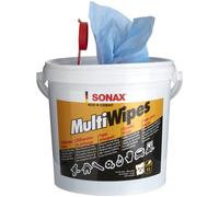 SONAX Salviette detergenti (72 pezzi) per macchine, utensili, industria | Panni multiuso resistenti in viscosa bio-based. Efficaci contro grasso, colla e vernice fresca, delicati anche sulle mani.