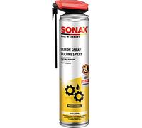SONAX Spray al silicone (400 ml) lubrificante versatile e idrorepellente. Conserva e protegge i materiali. Antistridore. Con EasySpray | Art.03483000