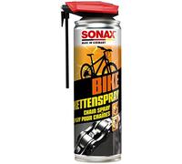 SONAX Spray per catene di bici (300 ml) lubrificante e protettivo per catene, pignoni e ingranaggi. Idrorepellente e anticorrosione | Art. N. 08762000