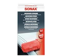 SONAX Spugna in microfibra (1 pezzo) maxi-formato. Grazie ai due lati (liscio e a frange) garantisce una pulizia profonda del veicolo | Art. N. 04281000