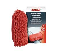 SONAX Spugna in microfibra (1 pezzo) maxi-formato. Grazie ai due lati (liscio e a frange) garantisce una pulizia profonda del veicolo | Art. N. 04281000