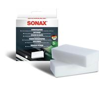 SONAX Spugnetta speciale per sporco tenace (2 pezzi) rimuove tracce di sporco da molteplici superfici. Ideale per auto e casa | Art. N. 04160000
