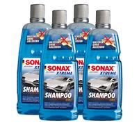 SONAX XTREME 4x 1L Shampoo Concentrato 2 in1 Autoshampoo Senza Asciugare
