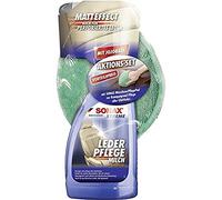 SONAX Xtreme - Latte per la Cura della Pelle (500 ml) con Panno in Microfibra (1 Pezzo), Set di azioni per la Pulizia e la Cura della Pelle Liscia in Vera Pelle Sintetica | Art. 02547410