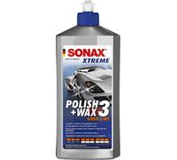 SONAX XTREME Polish+Wax 3 (500 ml) potente lucidante per vernici opacizzate | Polish per auto con ossido di alluminio, rimuove ossidazione leggera e graffi d’uso, ravviva il colore e contiene cera.