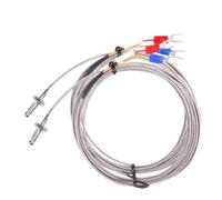 Sonda a vite M6 Tipo K Tipo J Termocoppia 1m 2m 300cm Cavo sensore di temperatura industriale Filo 0-400 for regolatore PID(J Type 2M)