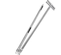 Sonda campionatrice del suolo in acciaio inossidabile, strumento di campionamento agricolo e grano, sonda resistente alla corrosione per un'analisi efficiente del suolo/del grano (dimensioni: 3 m