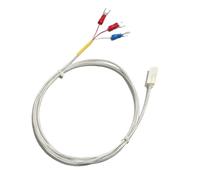 Sonda cilindrica/a toppa in plastica PT100 isolata for la misurazione della temperatura, resistente agli acidi e agli alcali, for acquari(Patch 4m)