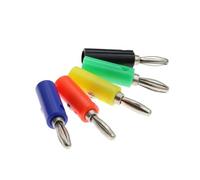 Sonda di prova a banana con clip da 30 A e 55 mm e clip for cavi a banana da 4 mm, 5 pezzi(5PCS plug,5PCS blue)