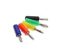 Sonda di Prova a Coccodrillo 5 Pezzi 30A 55mm sonda di Prova for Spina a Banana con Clip for Cavi a Spina a Banana da 4mm(5PCS Plug,5PCS Yellow)