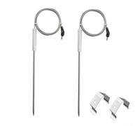 Sonda di ricambio per alimenti per termometro Thermopro TP17 TP27 in acciaio inox 304, punta step down per letture accurate durante la cottura (clip a foro singolo)