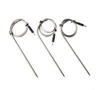 Sonda di ricambio per termometro BBQ IBBQ-4T / IRF-4S, 130 cm, intervallo di temperatura 0-300 °C (a breve termine), 0-250 °C (permanente), confezione da 3