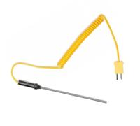 Sonda di temperatura a termocoppia KType con struttura in acciaio inossidabile per misurare la temperatura dell'acqua e dell'olio (300 mm)