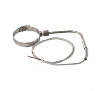Sonda di temperatura a termocoppia tipo K EGT 80x5mm Sensore ad angolo retto con cavo da 1M per campo di misurazione industriale -100-1250°C Rete in acciaio inossidabile schermata