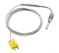 Sonda di temperatura a termocoppia tipo K EGT sonda di temperatura con punta a risposta rapida Lunghezza cavo 2M Mini connettore 1/8 NPT Sensore termocoppia