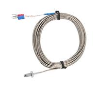 Sonda di Temperatura Sonda di Misurazione Temperatura Filo M6 BSW Termocoppia Tipo K Sensore di Temperatura con Cavo 1-5 Metri (5M)