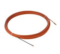Sonda elettrica passacavi in acciaio o nylon tondo 4mm con terminale svitabile M5 10 15 20 m elettricista e Accessori (Acciaio - 20 m)