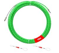 Sonda Elettricista 10 m, φ 4 mm Sonda Tiracavi, Sonda Passacavi Molla, Filo di trafilatura a spirale, per la Posa di Cavi di Condotti Vuoti, Estrattore Cavi Per Cavi Elettricista