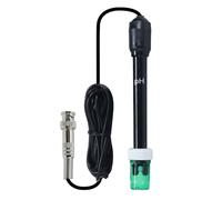 Sonda elettrodo pH sostituibile con connettore BNC - Cavo lungo 300 cm - Include polvere per calibrazione - Per pH metri, controller, test acque, laboratori, piscine e spa
