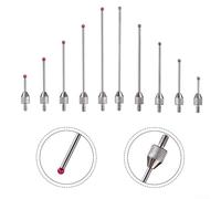 Sonda filettata con punta in acciaio per indicatore di prova del quadrante, asta di prolunga M1 4, adatta per micrometro e misurazione dell'altezza (M2,5 x D1 x L10)