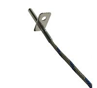 Sonda Fumi TcJ con Flangia - Compatibile con stufe a pellet Cadel, Montegrappa, Qlima, ecc.